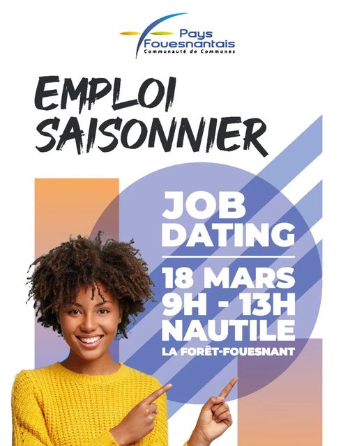 À demain 

Nous serons présent au job dating au Na…