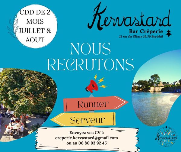 Rejoins notre équipe dynamique cet été à la Crêpe…