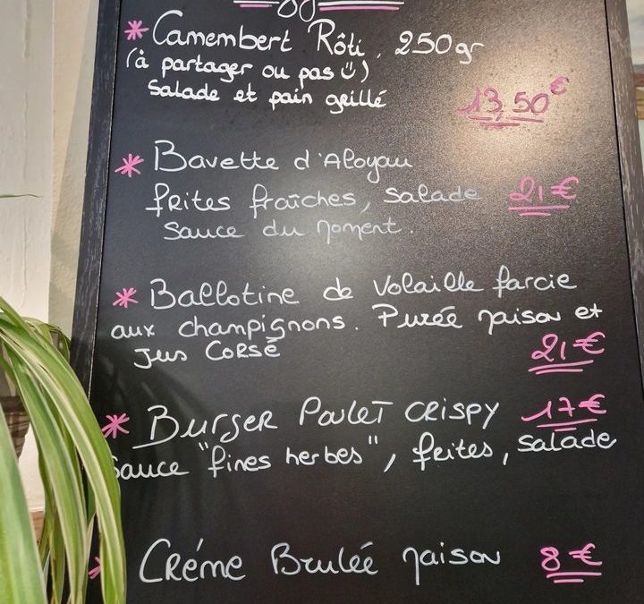 Suggestion de la semaine…