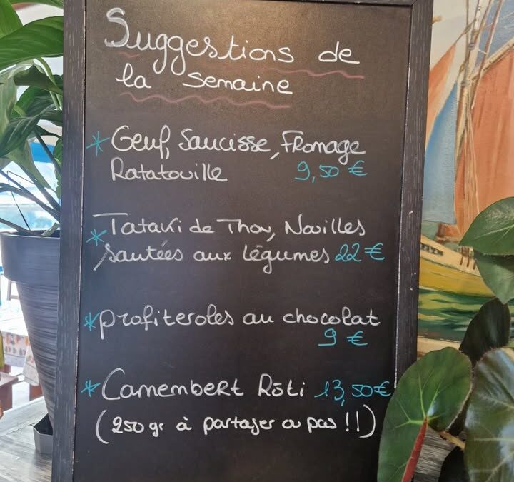 Nouvelle semaine, nouvelle ardoise…